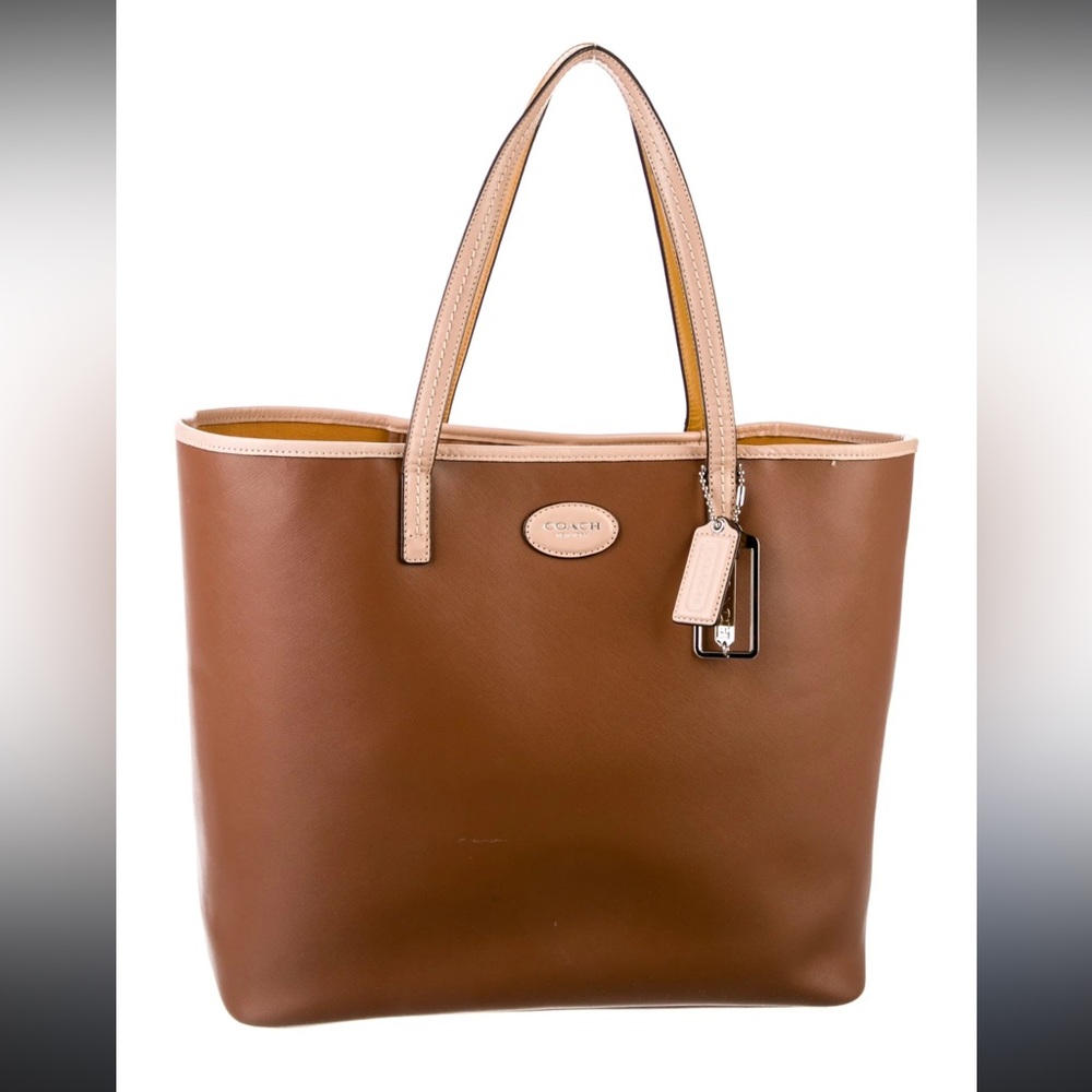Coach Brown Leather Tote Bag